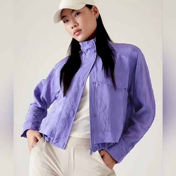 Athleta Jackets & Blazers - Athleta Arrival Jacket In Dark Adonis Blue/Purple Size M